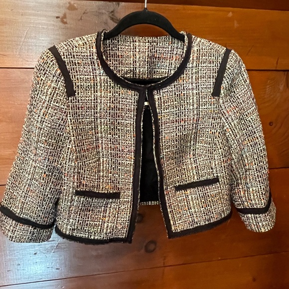 Tina Turk multicolored short blazer size 2 - Picture 2 of 9